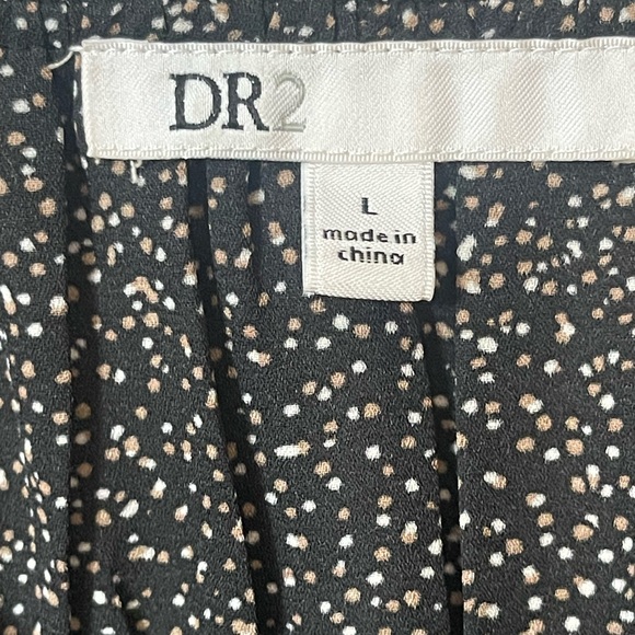 DR2 by Daniel Rainn women's black floral short cap sleeves Size L Pre-loved EUC - Picture 4 of 9